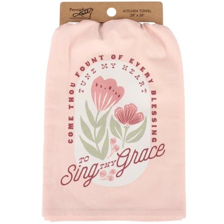 To Sing Thy Grace Kitchen Towel - Cotton