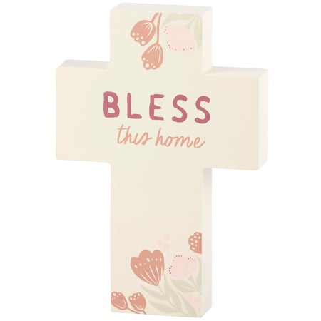 Bless This Home Chunky Sitter - Wood