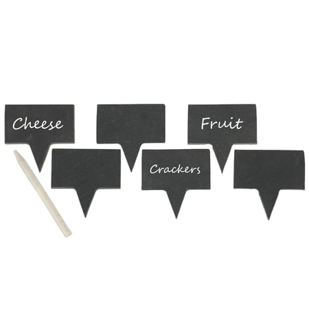 Food Label Party Pick Set - Slate