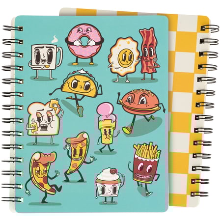 Food Crew Spiral Notebook - Paper, Metal