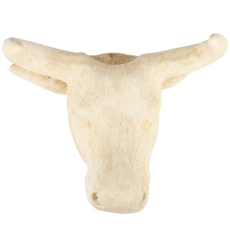 Steer Wall Planter - Cement