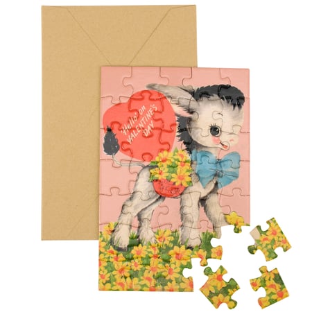 Hello On Valentine's Day Puzzle Card - Paper