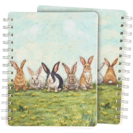 Bunny Friends Spiral Notebook - Paper, Metal