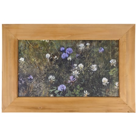 Clover Field Framed Wall Art - Wood, Canvas