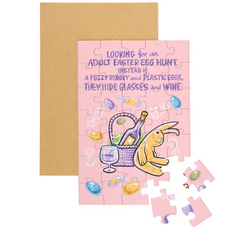 Adult Easter Egg Hunt Puzzle Card - Paper