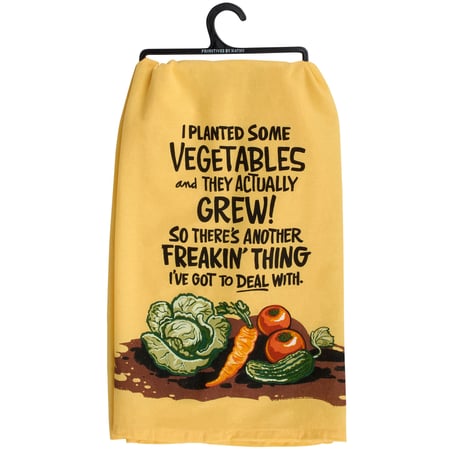 I Planted Some Vegetables Kitchen Towel - Cotton