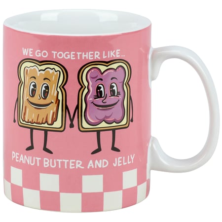 Together Like Peanut Butter And Jelly Mug - Stoneware