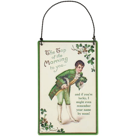 Top Of The Morning Ornament - Metal, Wire