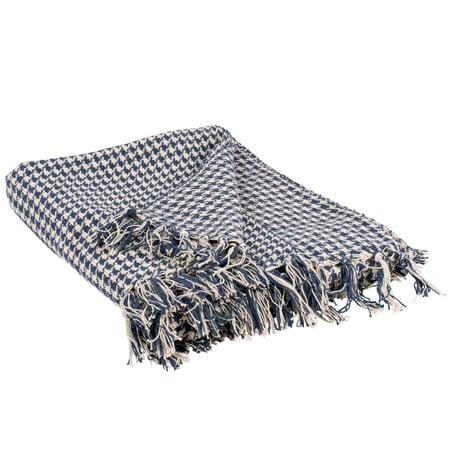 Houndstooth Throw - Cotton