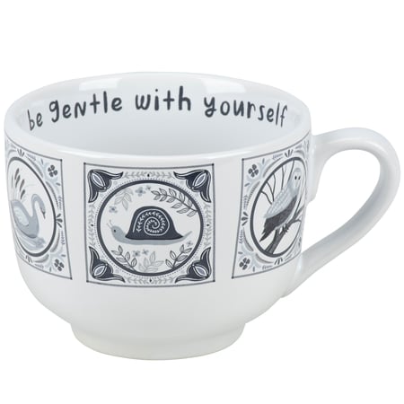 Indigo Tile Mug - Stoneware