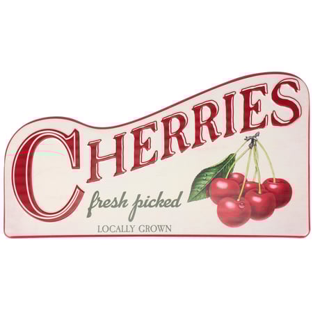 Cherries Fresh Picked Wall Decor - Metal