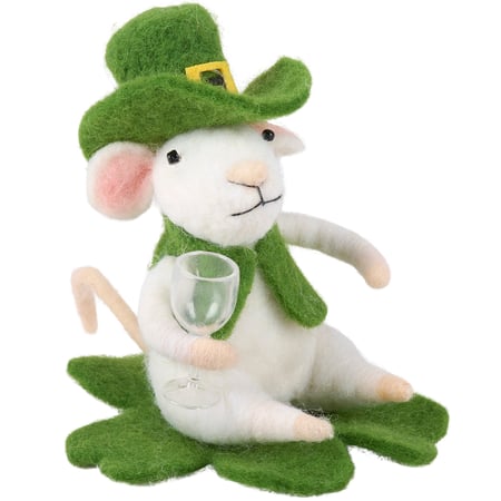 St. Paddy & Shamrock Critter - Felt, Polyester, Foam, Plastic