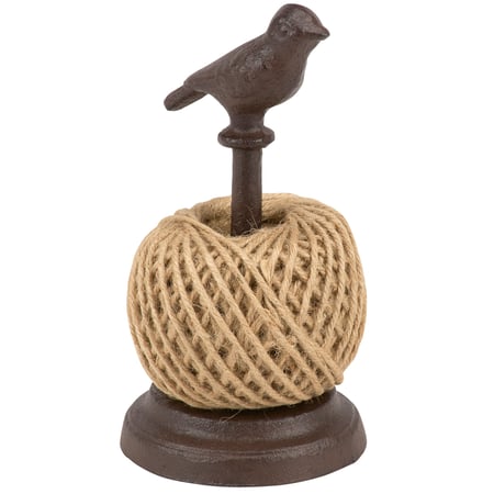 Garden Bird Twine Holder - Wood, Metal, Twine