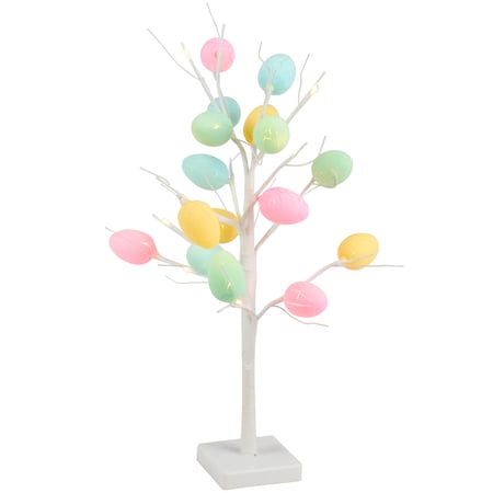 Lighted Egg Tree - Plastic, Wire, Lights