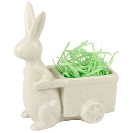 Bunny Cart Pot - Stoneware
