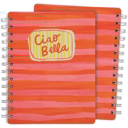 Ciao Bella Spiral Notebook - Paper, Metal