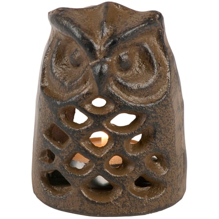 Owl Candle Holder - Metal