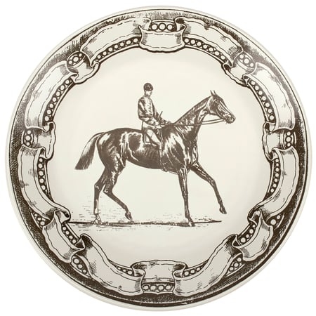 Equestrian Plate - Stoneware