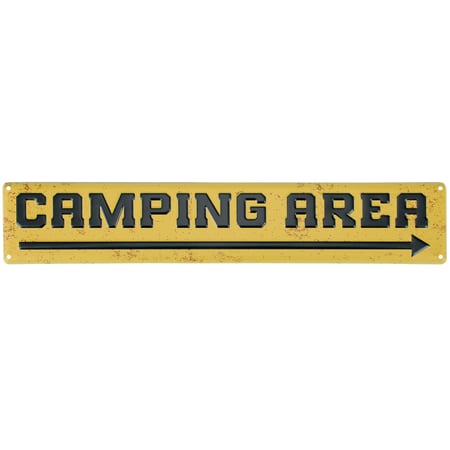 Camping Area Wall Decor - Metal
