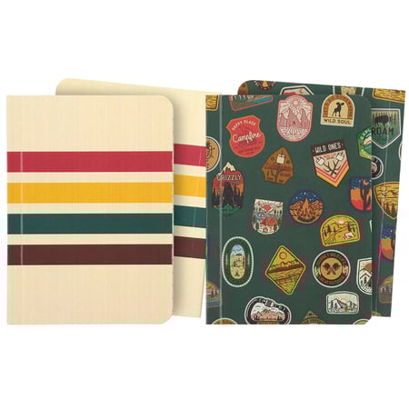 Camping Patches Notebook Set Sm - Paper