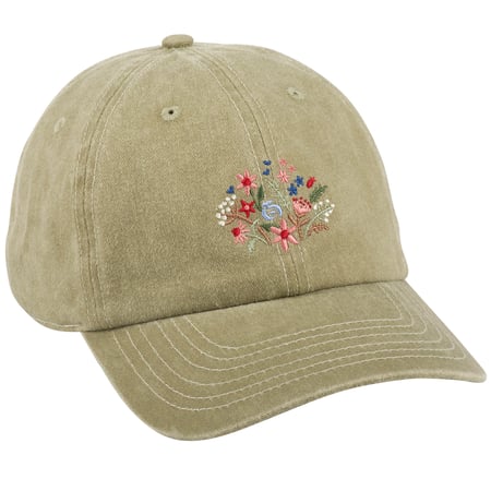 Blossoms Baseball Cap - Cotton, Metal