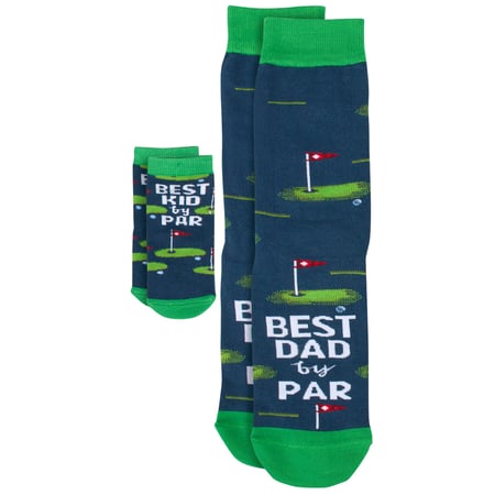 Best Dad/Kid By Par Baby & Me Sock Set - Cotton, Nylon, Spandex