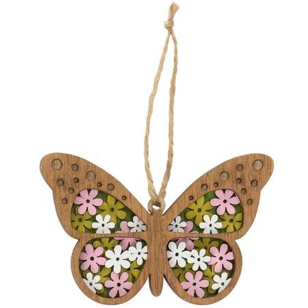 Butterfly Ornament - Wood, Magnet
