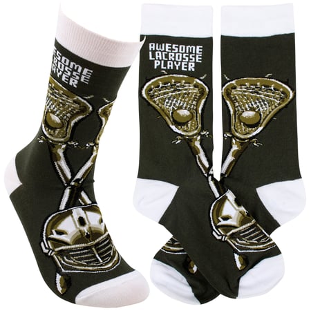 Awesome Lacrosse Player Socks - Cotton, Nylon, Spandex