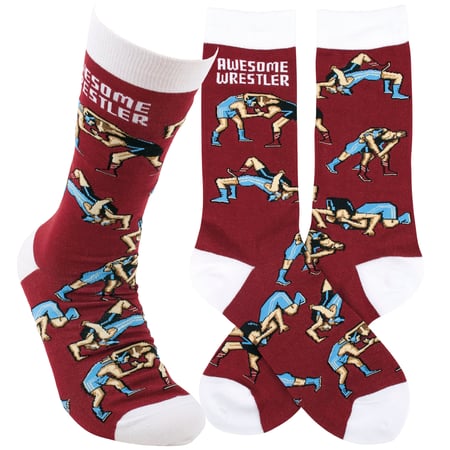 Awesome Wrestler Socks - Cotton, Nylon, Spandex