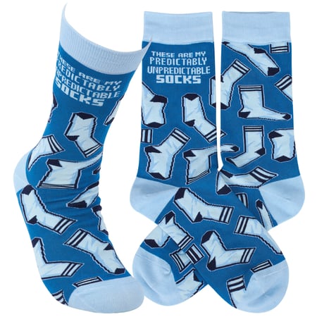 My Predictably Unpredictable Socks Socks - Cotton, Nylon, Spandex