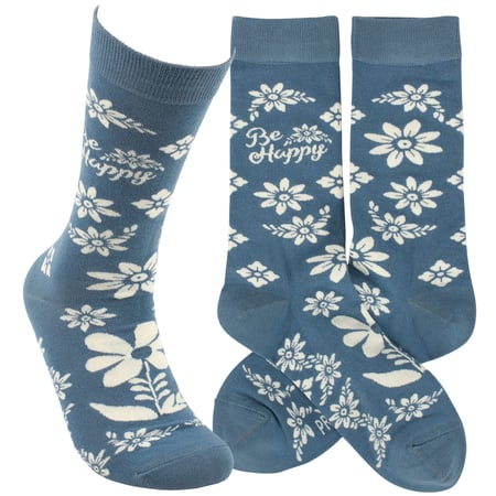 Be Happy Socks - Cotton, Nylon, Spandex