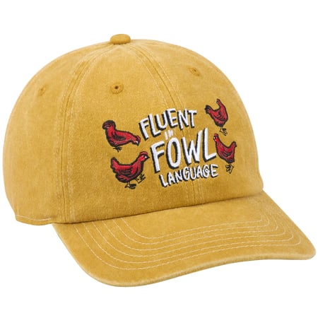Fluent Fowl Language Baseball Cap - Cotton, Metal