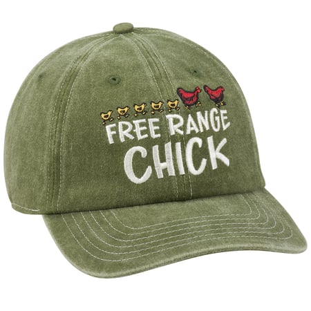 Free Range Chick Baseball Cap - Cotton, Metal