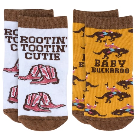 Baby Buckaroo Baby Sock Set - Cotton, Nylon, Spandex