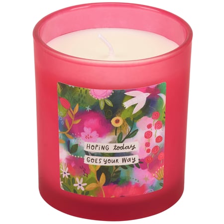 Hoping Today Goes Your Way Candle - Glass, Soy Wax, Cotton