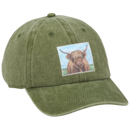 Red Highland Baseball Cap - Cotton, Metal