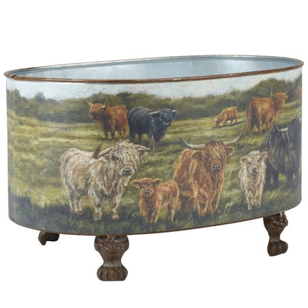 Highlands Planter - Metal, Paper