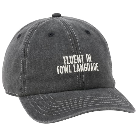 Fluent In Fowl Language Baseball Cap - Cotton, Metal