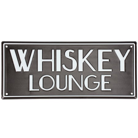 Whiskey Lounge Wall Decor - Metal