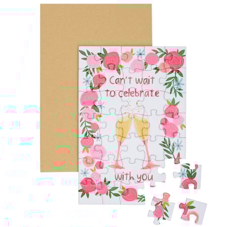 Celebrate With You Puzzle Card - Paper