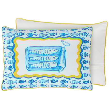 Sardine Can Pillow - Cotton, Zipper