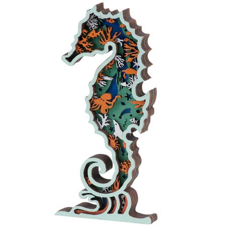 Seahorse Sitter - Wood