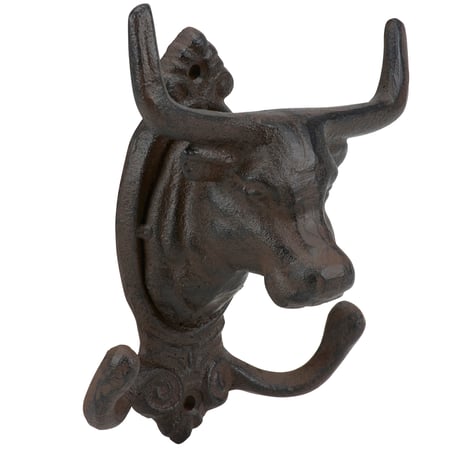 Bull Wall Hook - Metal