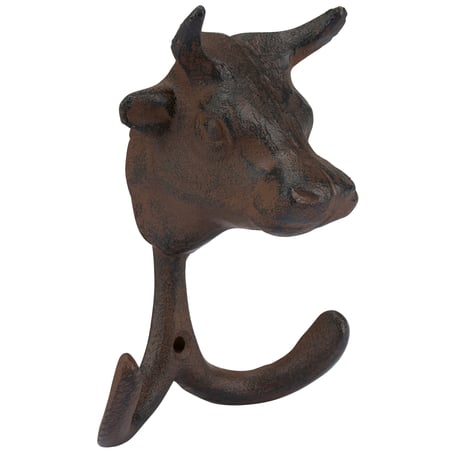 Bull Head Wall Hook - Metal