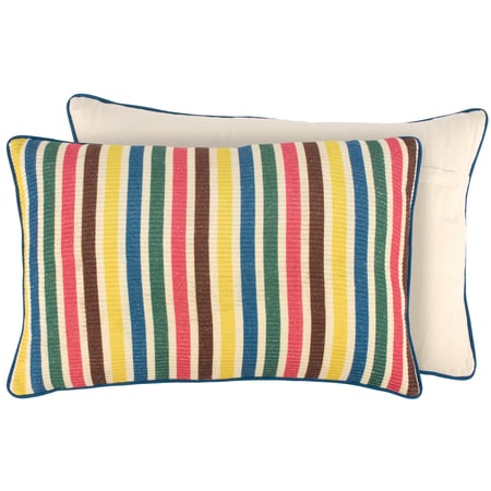 Camp Stripe Pillow - Cotton, Zipper