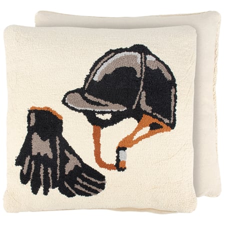 Equestrian Gear Pillow - Cotton, Zipper
