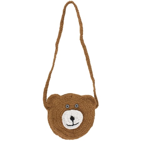 Teddy Bear Purse - Cotton, Plastic