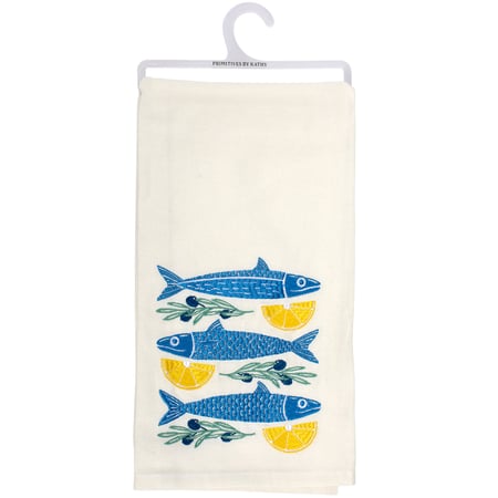 Sardines Kitchen Towel - Cotton