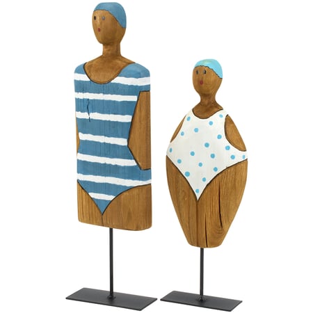 Swimmer Sitter Set - Wood, Metal