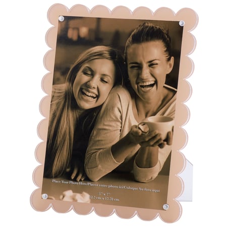 Pastel Scallop Magnetic Photo Frame - Acrylic, Magnet